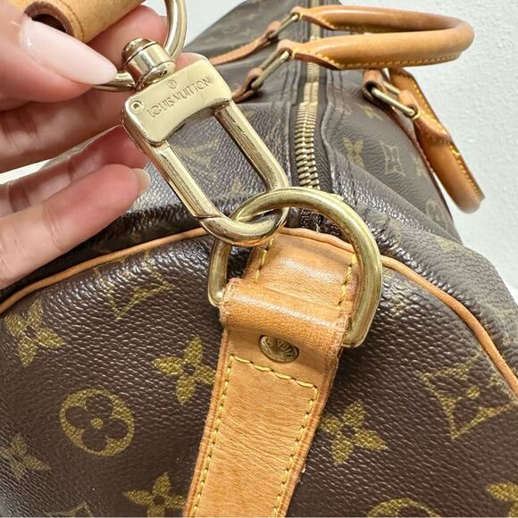 Louis Vuitton Keepall Bandoulière 55 Monogram Vintage 2002 Large Duffel Bag - Picture 11 of 15